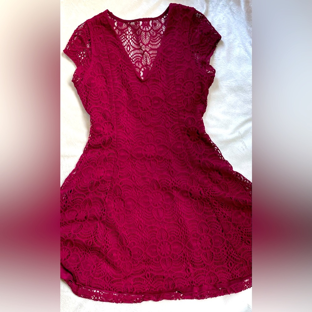 Express Lace Cocktail Dress